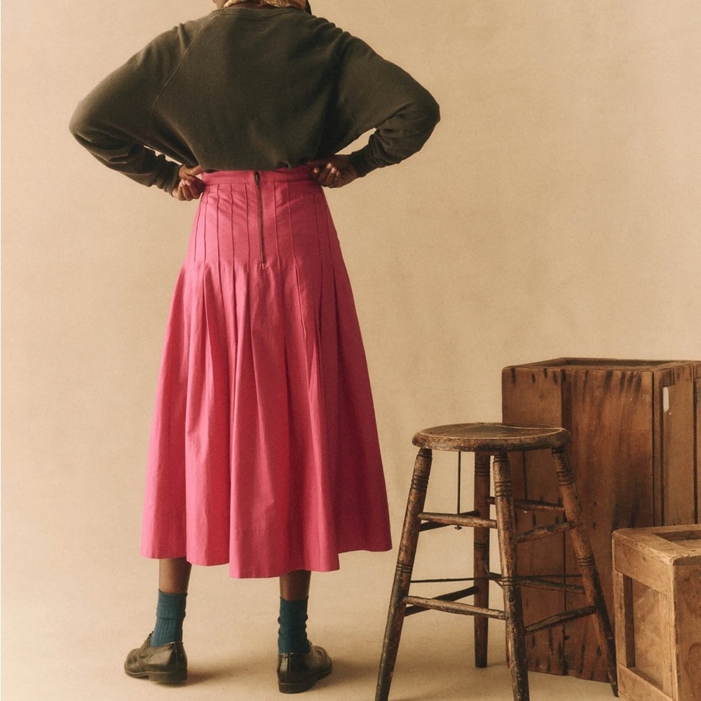 NWT The Great Rhythm Skirt in Fuchsia - Picture 3 of 5